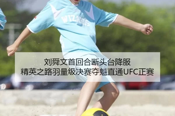 刘舜文首回合断头台降服 精英之路羽量级决赛夺魁直通UFC正赛